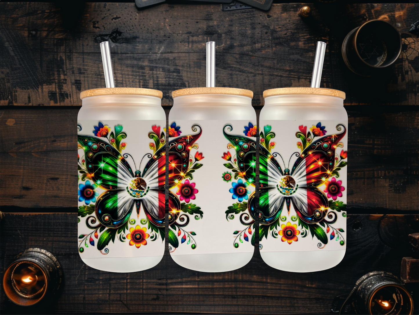 16oz Mexico butterfly’s