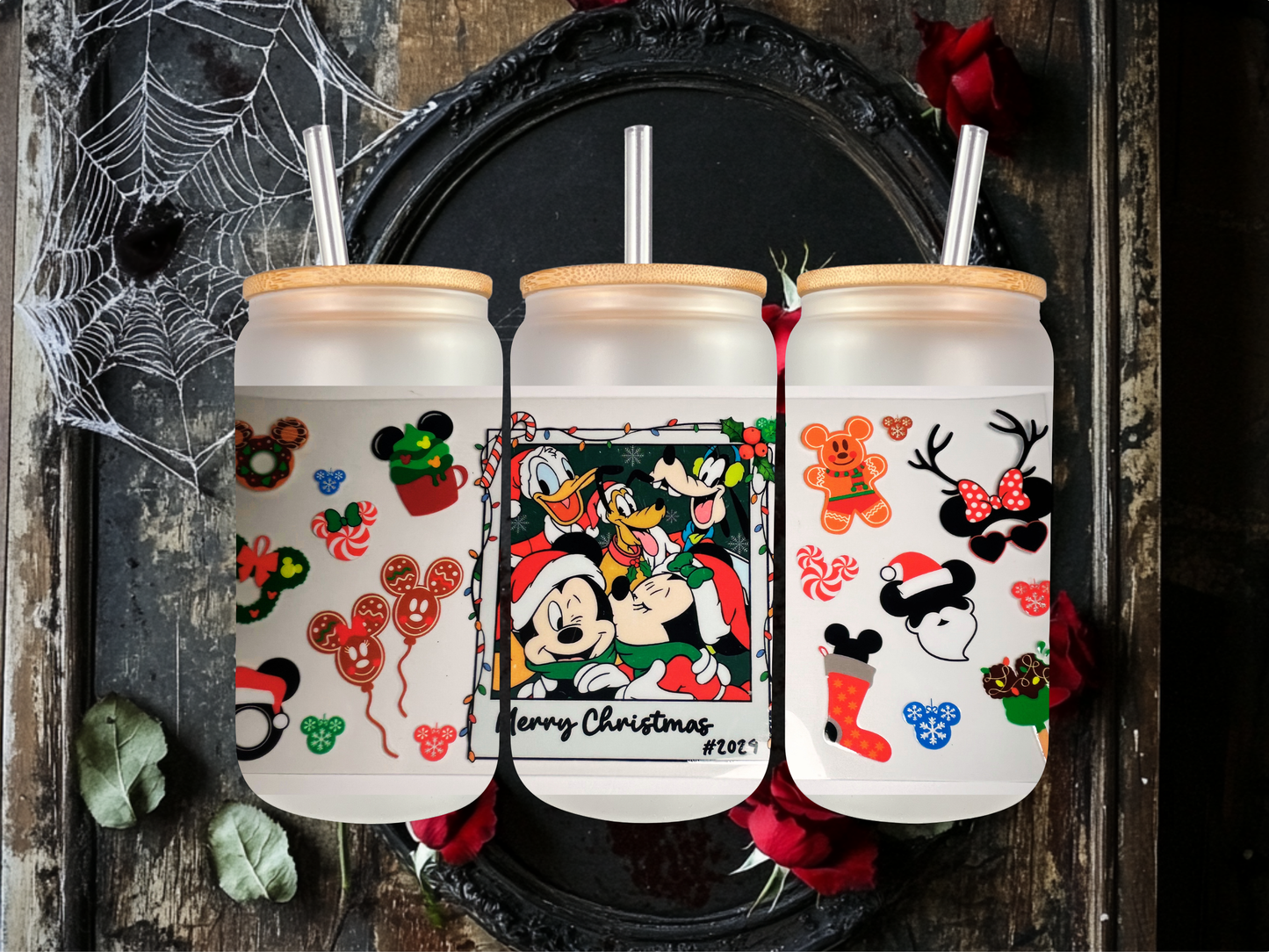 16oz Mickey Christmas